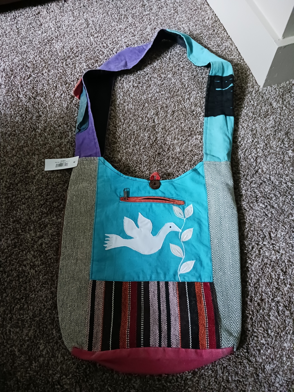 NWT Frestyle Hippie Patchwork Crossbody/Shoulder Bag